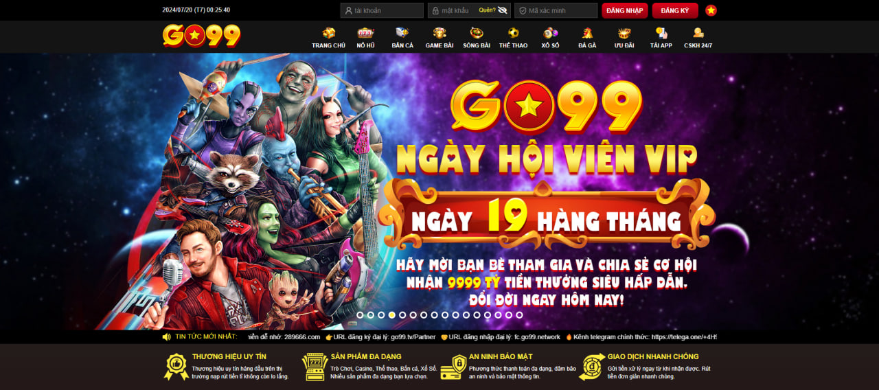 Go99 - Nền tảng nổ hũ uy tín và chất lượng hàng đầu